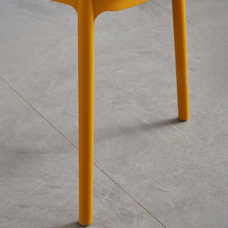 Contemporary Stackable Chair Plastic Open Back Kitchen Armless Chair Clearhalo 'Dining Chairs' 'Dining Tables & Seating' 'dining_chair' 'furn' 'furn_dining_chair' 'Furniture' 'furniture_dining_chair' 'Kitchen & Dining Furniture' 4770707