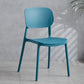 Contemporary Stackable Chair Plastic Open Back Kitchen Armless Chair Peacock Blue 1 Piece Clearhalo 'Dining Chairs' 'Dining Tables & Seating' 'dining_chair' 'furn' 'furn_dining_chair' 'Furniture' 'furniture_dining_chair' 'Kitchen & Dining Furniture' 4770721