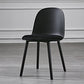 Scandinavian Plastic Kitchen Dining Room Chair Solid Back Side Chair Black 1 Piece Clearhalo 'Dining Chairs' 'Dining Tables & Seating' 'dining_chair' 'furn' 'furn_dining_chair' 'Furniture' 'furniture_dining_chair' 'Kitchen & Dining Furniture' 4770729