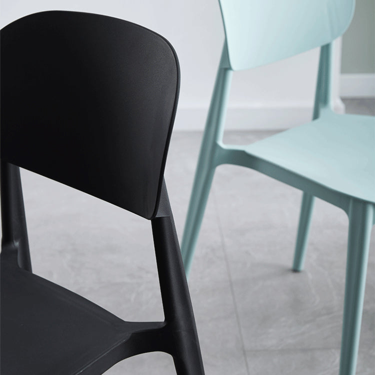 Contemporary Plastic Kitchen Dining Room Chair Open Back Side Chair Clearhalo 'Dining Chairs' 'Dining Tables & Seating' 'dining_chair' 'furn' 'furn_dining_chair' 'Furniture' 'furniture_dining_chair' 'Kitchen & Dining Furniture' 4770783