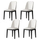 Modern Metal Indoor-Outdoor Side Chair Matte Finish Solid Back Chair White 4 Piece Set Clearhalo 'Dining Chairs' 'Dining Tables & Seating' 'dining_chair' 'furn' 'furn_dining_chair' 'Furniture' 'furniture_dining_chair' 'Kitchen & Dining Furniture' 4770812