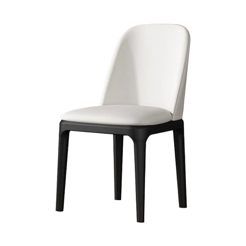 Modern Metal Indoor-Outdoor Side Chair Matte Finish Solid Back Chair Clearhalo 'Dining Chairs' 'Dining Tables & Seating' 'dining_chair' 'furn' 'furn_dining_chair' 'Furniture' 'furniture_dining_chair' 'Kitchen & Dining Furniture' 4770815