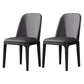 Modern Metal Indoor-Outdoor Side Chair Matte Finish Solid Back Chair Dark Gray-Black 2 Piece Set Clearhalo 'Dining Chairs' 'Dining Tables & Seating' 'dining_chair' 'furn' 'furn_dining_chair' 'Furniture' 'furniture_dining_chair' 'Kitchen & Dining Furniture' 4770827