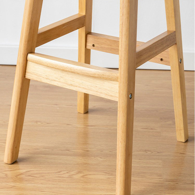 Modern Wood Kitchen Dining Room Armless Stool Low Back Bar Stool Clearhalo 'Bar Furniture' 'Bar Stools' 'bar_stools' 'furn' 'furn_bar_stools' 'Furniture' 'furniture_bar_stools' 'Kitchen & Dining Furniture' 4770852
