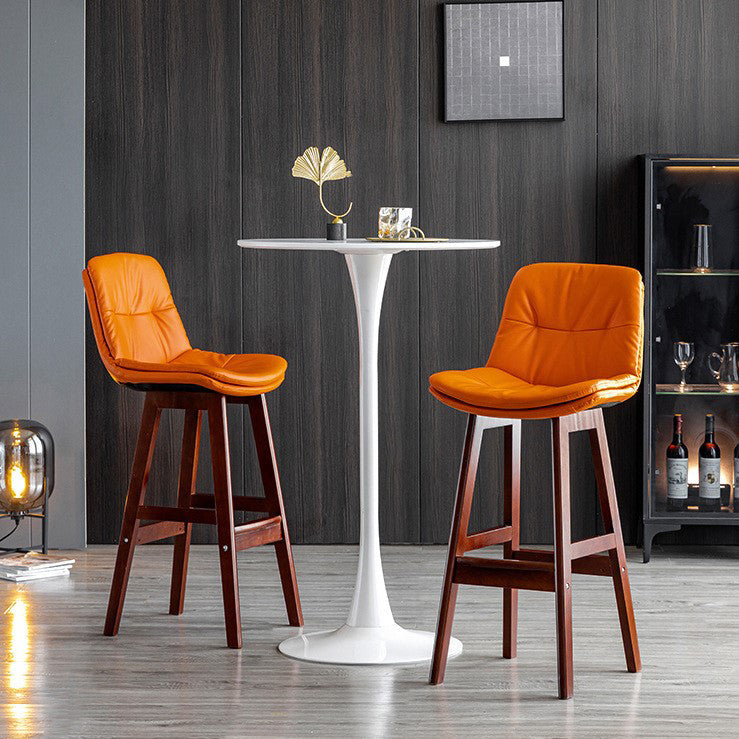 Modern Wood Kitchen Dining Room Armless Stool Low Back Bar Stool Clearhalo 'Bar Furniture' 'Bar Stools' 'bar_stools' 'furn' 'furn_bar_stools' 'Furniture' 'furniture_bar_stools' 'Kitchen & Dining Furniture' 4770858