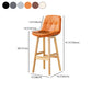 Modern Wood Kitchen Dining Room Armless Stool Low Back Bar Stool Clearhalo 'Bar Furniture' 'Bar Stools' 'bar_stools' 'furn' 'furn_bar_stools' 'Furniture' 'furniture_bar_stools' 'Kitchen & Dining Furniture' 4770905