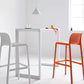 Contemporary PP Bar and Counter Stool Low Back Stool with 4 Legs Clearhalo 'Bar Furniture' 'Bar Stools' 'bar_stools' 'furn' 'furn_bar_stools' 'Furniture' 'furniture_bar_stools' 'Kitchen & Dining Furniture' 4770921