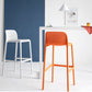 Contemporary PP Bar and Counter Stool Low Back Stool with 4 Legs Clearhalo 'Bar Furniture' 'Bar Stools' 'bar_stools' 'furn' 'furn_bar_stools' 'Furniture' 'furniture_bar_stools' 'Kitchen & Dining Furniture' 4770923