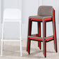 Contemporary PP Bar and Counter Stool Low Back Stool with 4 Legs Clearhalo 'Bar Furniture' 'Bar Stools' 'bar_stools' 'furn' 'furn_bar_stools' 'Furniture' 'furniture_bar_stools' 'Kitchen & Dining Furniture' 4770929