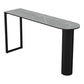 Stone Top Bar Dining Table Contemporary Bar Table with Sled Base Black Gray Clearhalo 'Bar Furniture' 'Bar Tables' 'bar_tables' 'furn' 'furn_bar_tables' 'Furniture' 'furniture_bar_tables' 'Kitchen & Dining Furniture' 4770934
