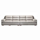 Contemporary Pillowed Back Cushions Sofa/Sectional with Pillow Top Arm 142"L x 39"W x 35"H Clearhalo 'furn' 'furn_sectionals' 'Furniture' 'furniture_sectionals' 'kitchen' 'kitchen_sectionals' 'Living Room Furniture' 'Sectionals' 4773313