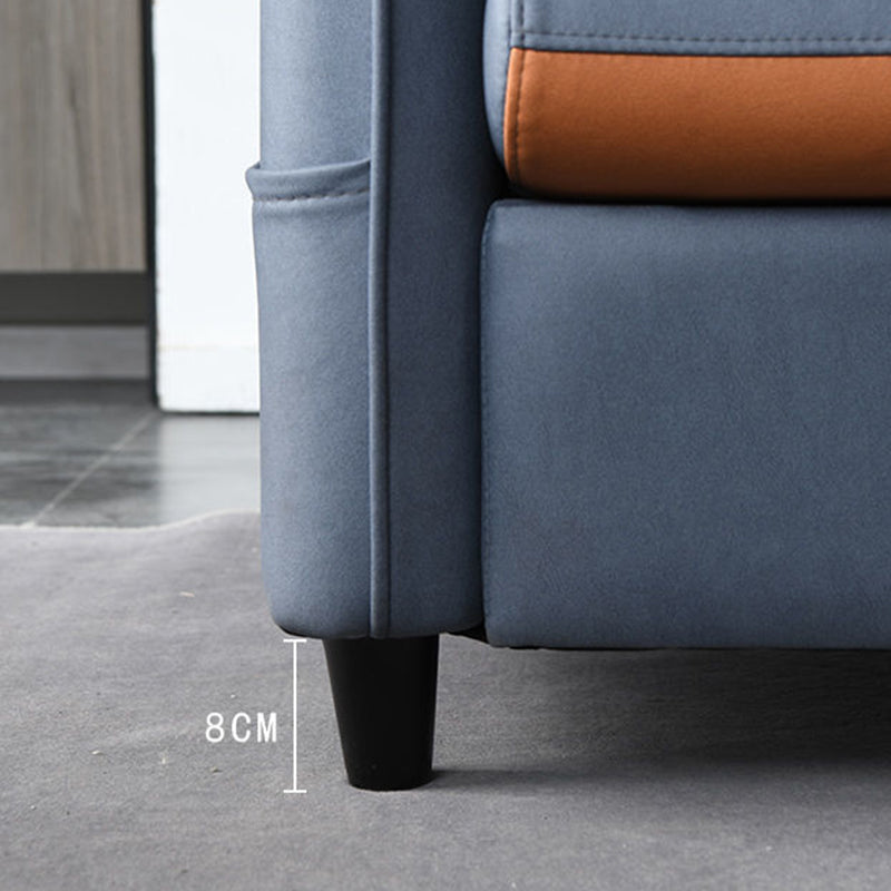 Square Arm Faux leather 102.36"D x 62.99"W x 29.53"H Sectionals with Storage Clearhalo 'furn' 'furn_sectionals' 'Furniture' 'furniture_sectionals' 'kitchen' 'kitchen_sectionals' 'Living Room Furniture' 'Sectionals' 4773356