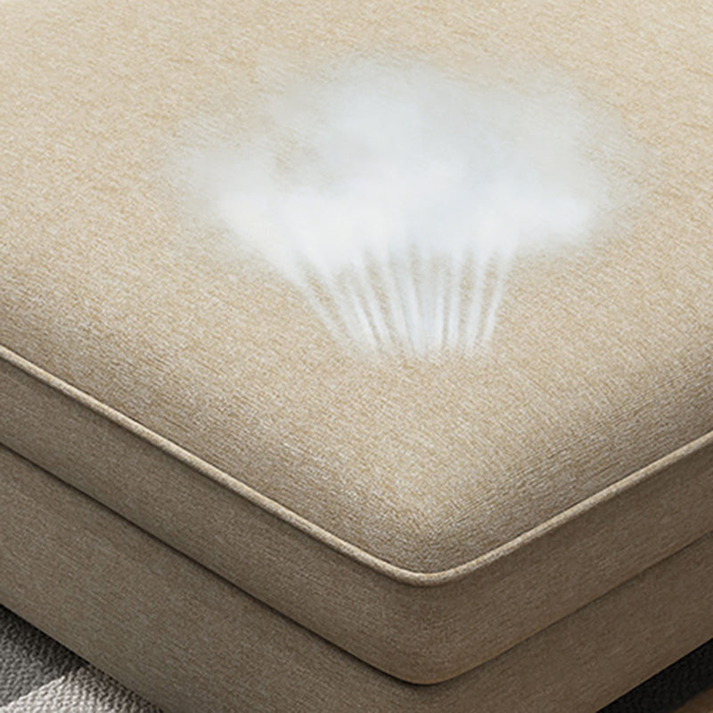 Contemporary L-Shape Sectional with Pillowed Back Cushions for Four People Clearhalo 'furn' 'furn_sectionals' 'Furniture' 'furniture_sectionals' 'kitchen' 'kitchen_sectionals' 'Living Room Furniture' 'Sectionals' 4773367