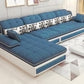 118.11"D x 66.93"W x 25.59"H Tufted Split-Back with Bostol Pillows Sectional Sofa Blue Clearhalo 'furn' 'furn_sectionals' 'Furniture' 'furniture_sectionals' 'kitchen' 'kitchen_sectionals' 'Living Room Furniture' 'Sectionals' 4773379