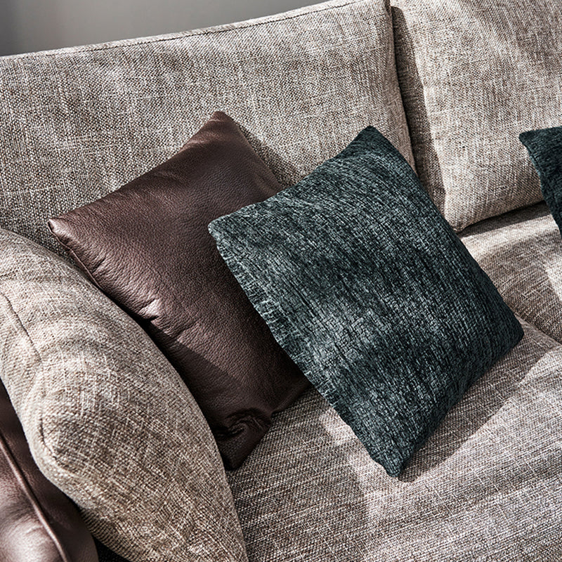 Modern Tuxedo Arm Removable Cushions Sofa with Pillows 35.43" for Living Room Clearhalo 'furn' 'furn_sectionals' 'Furniture' 'furniture_sectionals' 'kitchen' 'kitchen_sectionals' 'Living Room Furniture' 'Sectionals' 4773532