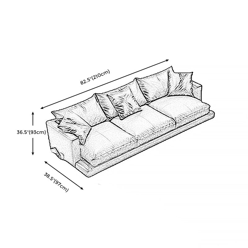 Forest Green Genuine Leather Square Arm Settee Furniture with Pillows Clearhalo 'furn' 'furn_sectionals' 'Furniture' 'furniture_sectionals' 'kitchen' 'kitchen_sectionals' 'Living Room Furniture' 'Sectionals' 4773608