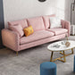 Scandinavian Velvet Sofa with 3 Pillows and Storage for Apartment Clearhalo 'furn' 'furn_sectionals' 'Furniture' 'furniture_sectionals' 'kitchen' 'kitchen_sectionals' 'Living Room Furniture' 'Sectionals' 4773662