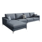 124.02"D x 62.99"W x 35.43"H Fabric Cushions Square Arm Sofa Clearhalo 'furn' 'furn_sectionals' 'Furniture' 'furniture_sectionals' 'kitchen' 'kitchen_sectionals' 'Living Room Furniture' 'Sectionals' 4773733