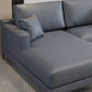 124.02"D x 62.99"W x 35.43"H Fabric Cushions Square Arm Sofa Clearhalo 'furn' 'furn_sectionals' 'Furniture' 'furniture_sectionals' 'kitchen' 'kitchen_sectionals' 'Living Room Furniture' 'Sectionals' 4773735
