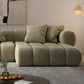 Scandinavian Green Sofa with Tuxedo Arm and Sewn Pillow Back Clearhalo 'furn' 'furn_sectionals' 'Furniture' 'furniture_sectionals' 'kitchen' 'kitchen_sectionals' 'Living Room Furniture' 'Sectionals' 4773830