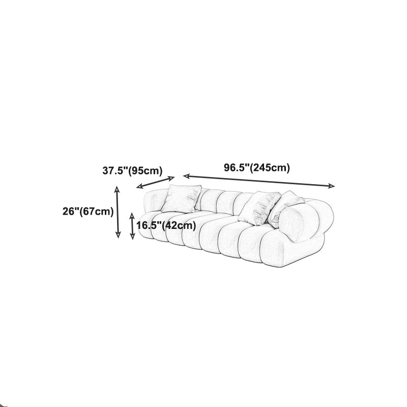 Scandinavian Green Sofa with Tuxedo Arm and Sewn Pillow Back Clearhalo 'furn' 'furn_sectionals' 'Furniture' 'furniture_sectionals' 'kitchen' 'kitchen_sectionals' 'Living Room Furniture' 'Sectionals' 4773841