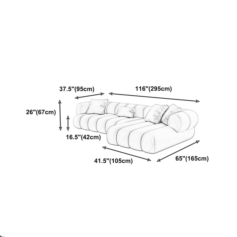 Scandinavian Green Sofa with Tuxedo Arm and Sewn Pillow Back Clearhalo 'furn' 'furn_sectionals' 'Furniture' 'furniture_sectionals' 'kitchen' 'kitchen_sectionals' 'Living Room Furniture' 'Sectionals' 4773844
