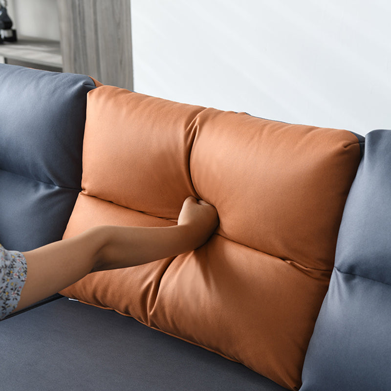 102.36"D x 62.99"W x 29.53"H Fabric Cushions Square Arm Sofa with Storage Clearhalo 'furn' 'furn_sectionals' 'Furniture' 'furniture_sectionals' 'kitchen' 'kitchen_sectionals' 'Living Room Furniture' 'Sectionals' 4773949