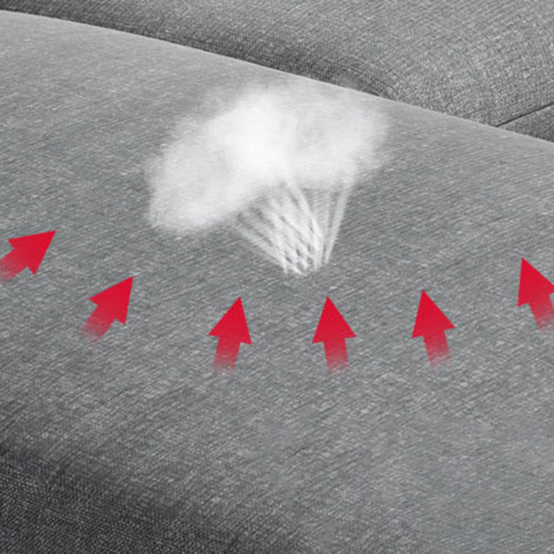 Contemporary 3 Pieces Sectional Sofa 72.83" Wide 35.43" High Clearhalo 'furn' 'furn_sectionals' 'Furniture' 'furniture_sectionals' 'kitchen' 'kitchen_sectionals' 'Living Room Furniture' 'Sectionals' 4773991