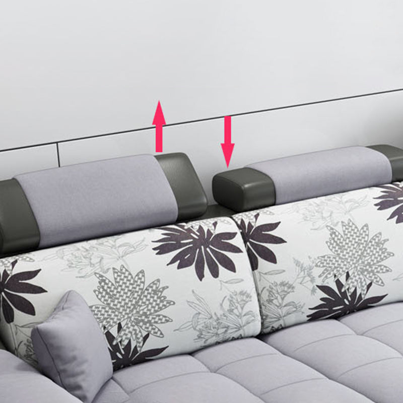 Pillow Top Arm Modular Settee Furniture 3-seater Sofa and Chaise with Pillows Clearhalo 'furn' 'furn_sectionals' 'Furniture' 'furniture_sectionals' 'kitchen' 'kitchen_sectionals' 'Living Room Furniture' 'Sectionals' 4774026