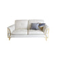 Contemporary Biscuit Back Sofa with Flared Arm for Apartment 36.61" 67"L x 37"W x 37"H Horizontal Clearhalo 'furn' 'furn_sectionals' 'Furniture' 'furniture_sectionals' 'kitchen' 'kitchen_sectionals' 'Living Room Furniture' 'Sectionals' 4774038