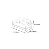 Contemporary Recessed Arm Sofa with Pillows Back and Golden Legs Clearhalo 'furn' 'furn_sectionals' 'Furniture' 'furniture_sectionals' 'kitchen' 'kitchen_sectionals' 'Living Room Furniture' 'Sectionals' 4774091