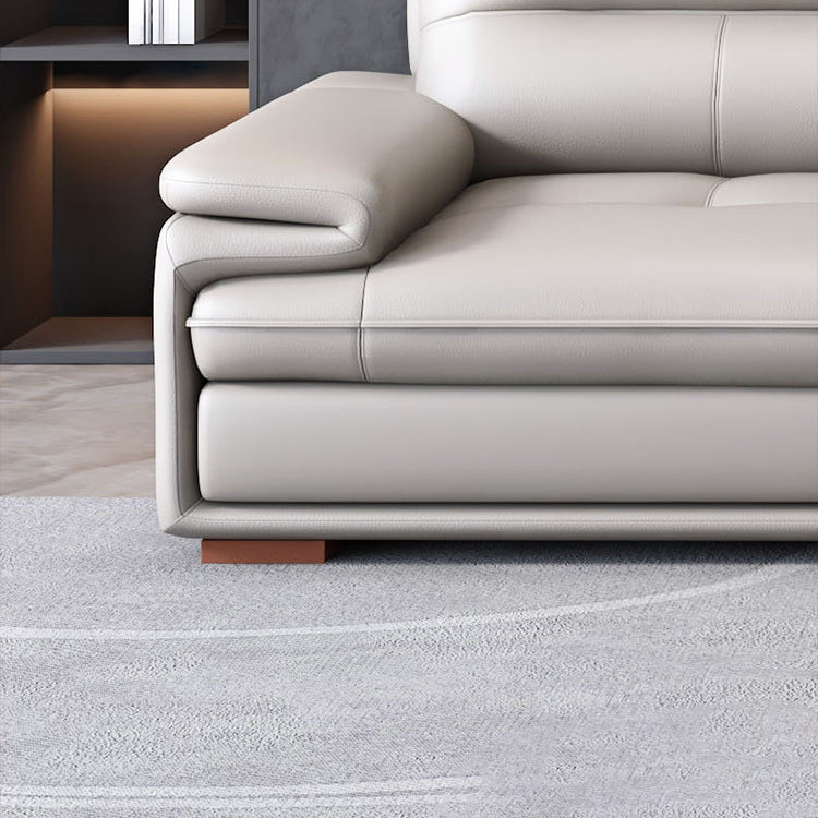 Contemporary Pillow Top Arms Sectional with Cushion Back 35.43" for Living Room Clearhalo 'furn' 'furn_sectionals' 'Furniture' 'furniture_sectionals' 'kitchen' 'kitchen_sectionals' 'Living Room Furniture' 'Sectionals' 4774106