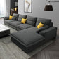 Contemporary Removable Cushions Slipcovered Sofa with Reversible Chaise for Living Room Dark Gray Foam Clearhalo 'furn' 'furn_sectionals' 'Furniture' 'furniture_sectionals' 'kitchen' 'kitchen_sectionals' 'Living Room Furniture' 'Sectionals' 4774161