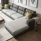 Modern Sofa&Chaise with 70.86" D x37" W x 33.46" H 1 Chaise on Right Facing Dark Gray Clearhalo 'furn' 'furn_sectionals' 'Furniture' 'furniture_sectionals' 'kitchen' 'kitchen_sectionals' 'Living Room Furniture' 'Sectionals' 4774214