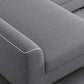 34.6"H Modern Linen/Faux Leather Square Arm Sofa& Chaise Lounge for Living Room Clearhalo 'furn' 'furn_sectionals' 'Furniture' 'furniture_sectionals' 'kitchen' 'kitchen_sectionals' 'Living Room Furniture' 'Sectionals' 4774234