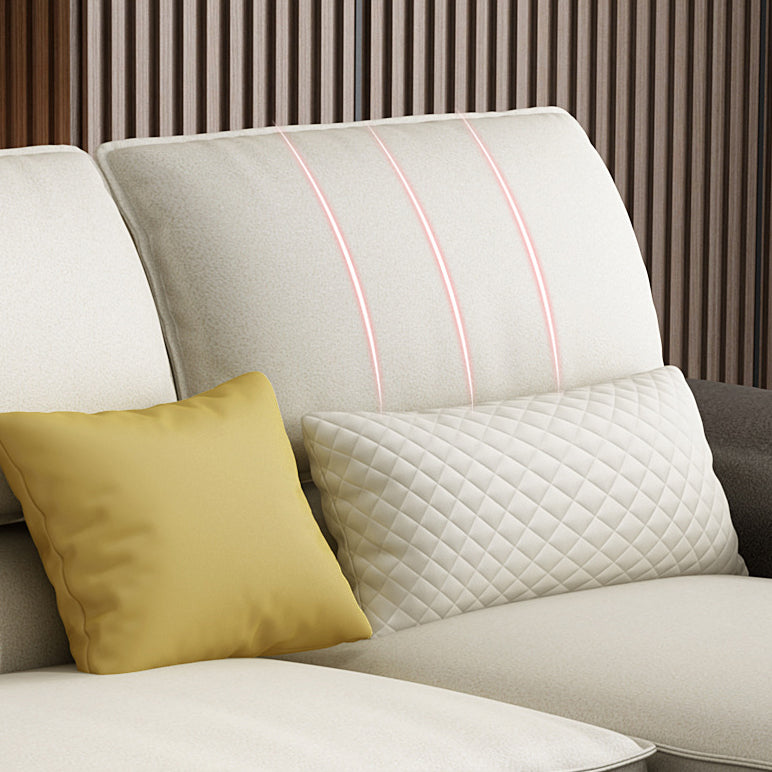 Assembled 3-seater Sofa and Chaise Recessed Arm Settee Furniture Clearhalo 'furn' 'furn_sectionals' 'Furniture' 'furniture_sectionals' 'kitchen' 'kitchen_sectionals' 'Living Room Furniture' 'Sectionals' 4774268