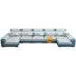 158.26" D x 70.86" W x 31.49" H Pillow Top Arm Sofa with Adjustable Bolster Pillows Clearhalo 'furn' 'furn_sectionals' 'Furniture' 'furniture_sectionals' 'kitchen' 'kitchen_sectionals' 'Living Room Furniture' 'Sectionals' 4774306