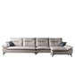 Contemporary Cushions Sofa 39.37"High Flared Arm Stain Resistant Sofa Clearhalo 'furn' 'furn_sectionals' 'Furniture' 'furniture_sectionals' 'kitchen' 'kitchen_sectionals' 'Living Room Furniture' 'Sectionals' 4774372
