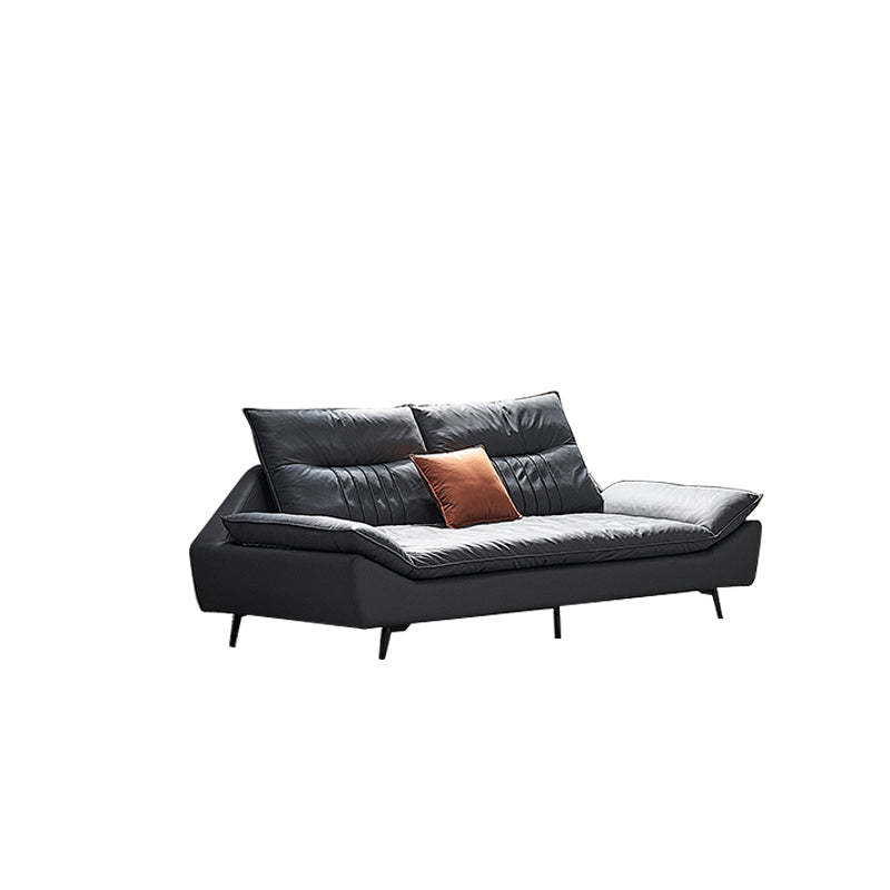 Contemporary Cushions Sofa 39.37"High Flared Arm Stain Resistant Sofa 87"L x 45"W x 39"H Clearhalo 'furn' 'furn_sectionals' 'Furniture' 'furniture_sectionals' 'kitchen' 'kitchen_sectionals' 'Living Room Furniture' 'Sectionals' 4774373