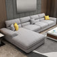 38.5"H Scandinavian Linen Flared Arm Sofa& Chaise Lounge for Living Room Light Gray Right Clearhalo 'furn' 'furn_sectionals' 'Furniture' 'furniture_sectionals' 'kitchen' 'kitchen_sectionals' 'Living Room Furniture' 'Sectionals' 4774419