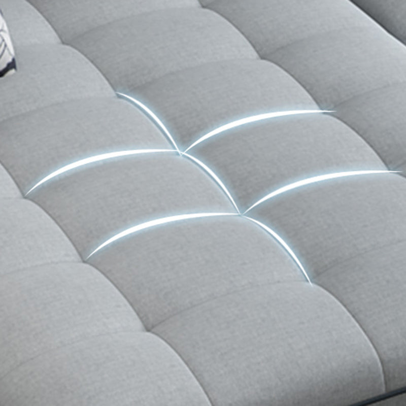 Modern Pillow Top Arm Sofa with Storage Bag Adjustable Backrest Sofa for Living Room Clearhalo 'furn' 'furn_sectionals' 'Furniture' 'furniture_sectionals' 'kitchen' 'kitchen_sectionals' 'Living Room Furniture' 'Sectionals' 4774464