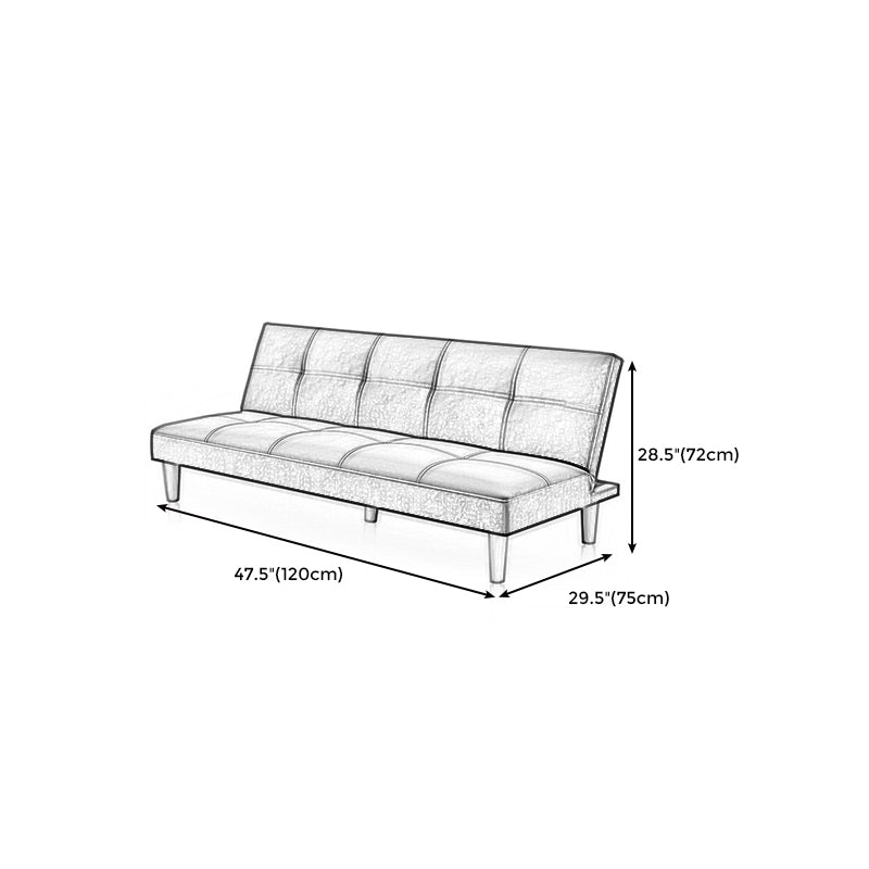 Modern 2/3 Seater Armless Sofa Convertible Biscuit Back Velvet Sofa Clearhalo 'furn' 'furn_sofas' 'Furniture' 'furniture_sofas' 'kitchen' 'kitchen_sofas' 'Living Room Furniture' 'Sofa' 'sofas' 4777338