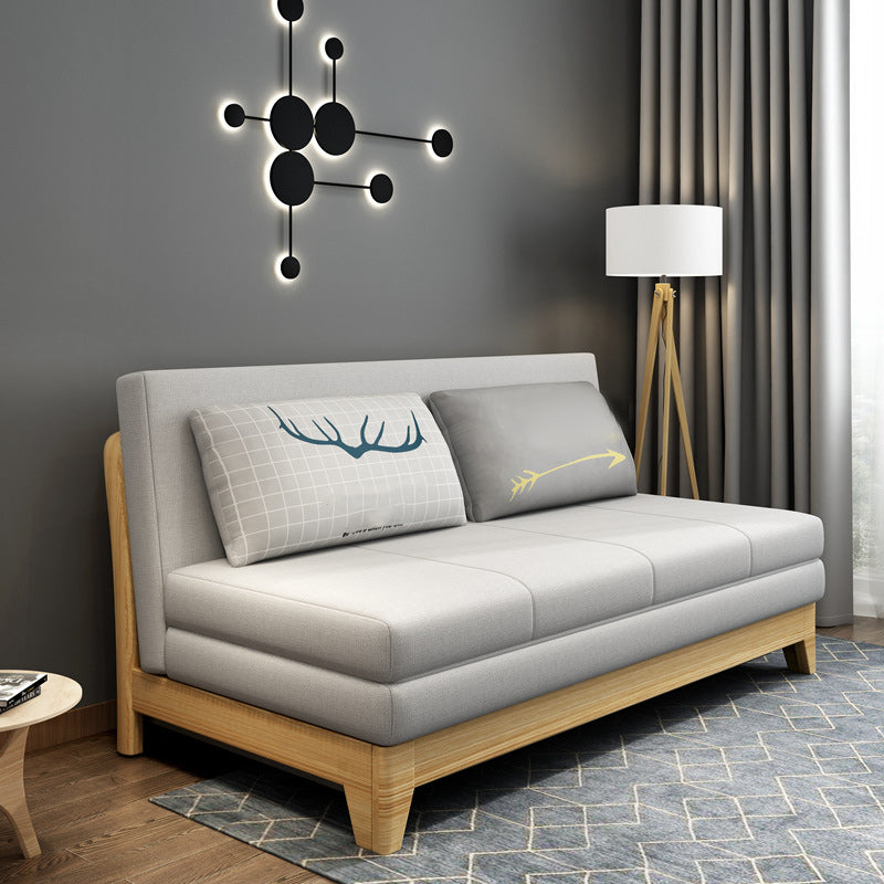 Tight Back Reclining Loveseat Armless Fabric Sofa Set for Living Room 33.5''H x 57''L x 32''W Clearhalo 'Furniture' 'furniture_sofas' 'kitchen' 'kitchen_sofas' 'Living Room Furniture' 'Sofa' 'sofas' 4777376