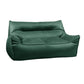 Contemporary Faux Leather Pillow Top Arm Sofa Sewn Pillow Back Sofa for Living Room 54"L x 33.5"W x 26"H Blackish Green Clearhalo 'furn' 'furn_sofas' 'Furniture' 'furniture_sofas' 'kitchen' 'kitchen_sofas' 'Living Room Furniture' 'Sofa' 'sofas' 4777394