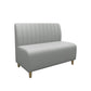 47.27"D x 25.59"W x 33.46"H Glam 2-seat Sewn Pillow Back Sofa for Restaurant Clearhalo 'furn' 'furn_sofas' 'Furniture' 'furniture_sofas' 'kitchen' 'kitchen_sofas' 'Living Room Furniture' 'Sofa' 'sofas' 4777417