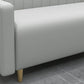 47.27"D x 25.59"W x 33.46"H Glam 2-seat Sewn Pillow Back Sofa for Restaurant Clearhalo 'furn' 'furn_sofas' 'Furniture' 'furniture_sofas' 'kitchen' 'kitchen_sofas' 'Living Room Furniture' 'Sofa' 'sofas' 4777426