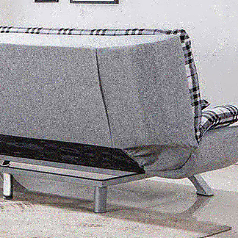 Hair Pin Legs Biscuit Back Armless Sofa with Slipcover for Living Room Clearhalo 'furn' 'furn_sofas' 'Furniture' 'furniture_sofas' 'kitchen' 'kitchen_sofas' 'Living Room Furniture' 'Sofa' 'sofas' 4777457