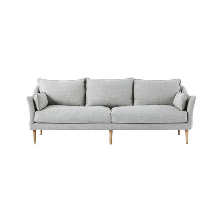 Standard Cushions Settee Furniture Modern Square Arm Loveseat in Grey 67"L x 31.5"W x 35"H Clearhalo 'furn' 'furn_sofas' 'Furniture' 'furniture_sofas' 'kitchen' 'kitchen_sofas' 'Living Room Furniture' 'Sofa' 'sofas' 4777549