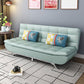 74.80" W √ó 33.46" D √ó 35.43" H Biscuit Back Armless Sofa with Convertible Blue Faux Leather Clearhalo 'furn' 'furn_sofas' 'Furniture' 'furniture_sofas' 'kitchen' 'kitchen_sofas' 'Living Room Furniture' 'Sofa' 'sofas' 4777571