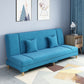 Scandinavian Convertible Sleeper Sofa 31.5" High Armless Settee Lake Blue Clearhalo 'furn' 'furn_sofas' 'Furniture' 'furniture_sofas' 'kitchen' 'kitchen_sofas' 'Living Room Furniture' 'Sofa' 'sofas' 4777585